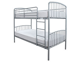 3ft Single Sleep To Go Montreal Bunk Bed in Silver