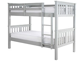3ft Single Sleep To Go Navarro Bunk Bed in Grey